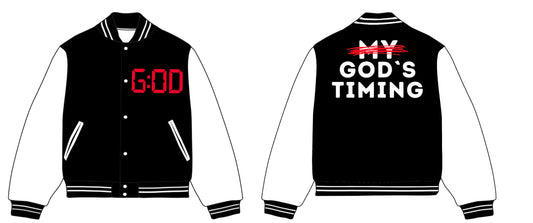 God’s Timing Letterman Jacket